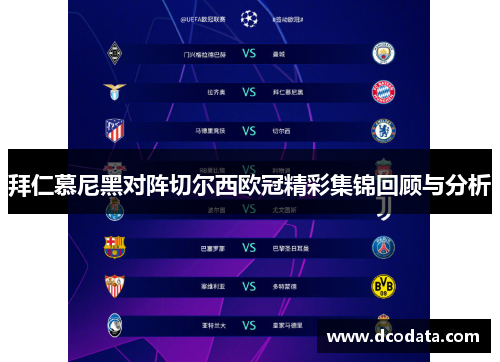 拜仁慕尼黑对阵切尔西欧冠精彩集锦回顾与分析